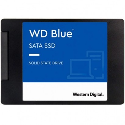 SSD WD Blue SA510 1TB SATA 6Gbps, 2.5", 7mm, Read/Write: 560/520 MBps, IOPS 90K/82K, TBW: 400