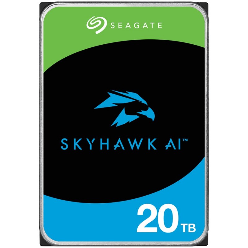 HDD Video Surveillance SEAGATE SkyHawk AI 20TB CMR (3.5", 256MB, SATA 6Gbps, RV Sensors, Rescue Data Recovery Services 3 ani, 55