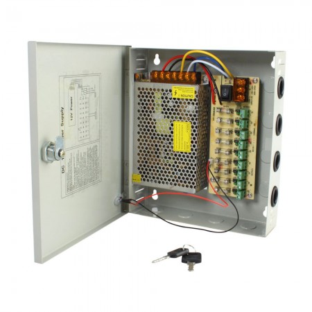 AndGoodSursa alimentare 12V / 10A 9Ch CCTV S120910