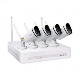 FoscamFoscam FN3104W-B4 Sistem Supraveghere IP Wireless 4 Camere HD 720P