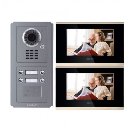 LeelenVideointerfon IP LEELEN 2 familii cu cititor de card