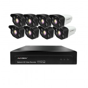 AEVISIONSistem supraveghere video IP 8 camere exterior 50m 1080P Aevision