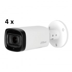 DAHUASet 4 camere supraveghere exterior HDCVI varifocala 2MP Dahua HAC-B4A21-VF
