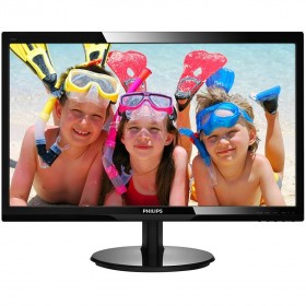 Monitor LED Philips 246V5LDSB/00, V-line, 24'' 1920x1080@60Hz, 16:9, TN, 1ms, 250nits,  Black, 3 Years, VESA100x100/VGA/DVI/HDMI