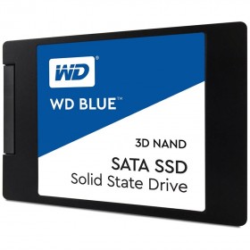 SSD WD Blue (2.5", 500GB, SATA III 6 Gb/s, 3D NAND Read/Write: 560 / 530 MB/sec, Random Read/Write IOPS 95K/84K)