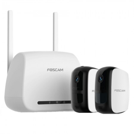 Kit 2 Camere IP Wireless cu Baterie Foscam E1