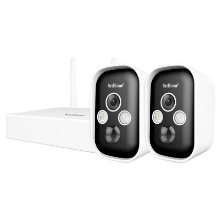 Sistem supraveghere wireless 2 camere 3MP SriHome SH033
