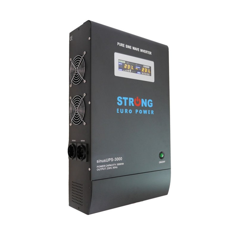 UPS centrale termice Strong Euro Power W 3000VA 2100W Tensiune Baterie 48V (4 x 12V)