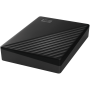 HDD Extern WD My Passport 5TB, 256-bit AES hardware encryption, Backup Software, Slim, USB 3.2 Gen 1 Type-A up to 5 Gb/s, Black