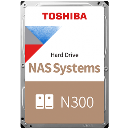 HDD NAS TOSHIBA N300 CMR (3.5'' 8TB, 7200RPM, 256MB, SATA 6Gbps, RV Sensors), bulk