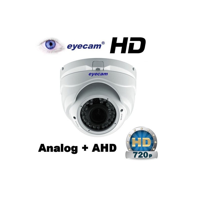 Camere Supraveghere Camera Analog/AHD 1MP 720P dome varifocal Eyecam EC-AHD4084 Eyecam