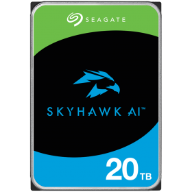 HDD Video Surveillance SEAGATE SkyHawk AI 20TB CMR (3.5", 256MB, SATA 6Gbps, RV Sensors, Rescue Data Recovery Services 3 ani, 55
