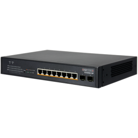 EDGECORE 8 ports 10/100/1000Base-T + 2G SFP uplink ports with 8 port PoE (70W)