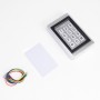 Tastatura control acces PNI DK110, stand alone, exterior si interior, IP54, Tastatura iluminata, Aliaj de zinc, IP54, Cititor ca