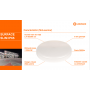Plafoniera LED pentru exterior Ledvance SURFACE SLIM ROUND 350, 35W, 3680 lm, lumina neutra (4000K), IP65/IK10, Ø350x55mm, Alb