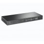"18-Port Gigabit Rackmount  Switch with 16-Port PoE+ PORT: 16× Gigabit PoE+ Ports, 2× Gigabit Non-PoE Ports, 2× Combo Gigabit SF