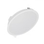 Spot LED incastrat Ledvance DN215, 24W, 220-240V, 2400 lm, lumina neutra (4000K), IP44/IK03, 215x42mm, policarbonat, Alb