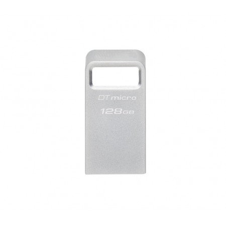 Memorie USB Flash Drive Kingston 128GB Data Traveler Micro, USB 3.2 Gen1, Metalic