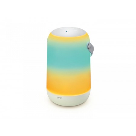 Lampa LED RGB WiZ Mobile Portable, Wi-Fi + Bluetooth, control vocal, control tactil, efect doua zone, 13.5W, 400 lm, lumina alba