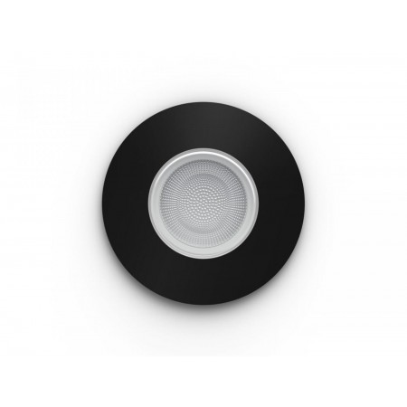 Spot LED RGB incastrat Philips Hue Xamento, Bluetooth, GU10, 5.7W, 350 lm, lumina alba si color (2000-6500K), IP44, Negru
