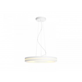 Pendul LED Philips Hue Being, Bluetooth, 25W (204W), 2900 lm, lumina alba (2200-6500K), IP20, 48.2x158cm, Alb, Intrerupator cu v