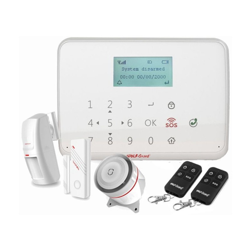 Sisteme de alarma Wolf-Guard YL-007MT1 Sistem de alarma wireless GSM cu ecran LCD si tastatura tactila Wolf-Guard