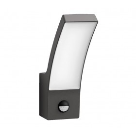 Aplica LED pentru exterior cu senzor de miscare Philips Splay, 12W, 1100 lm, lumina calda (2700K), IP44, 240x80x160mm, Antracit