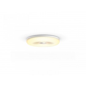 Plafoniera LED Philips Hue Struana, Bluetooth, 22W (204W), 2550 lm, lumina alba (2200-6500K), IP44, 36cm, Alb, Intrerupator cu v