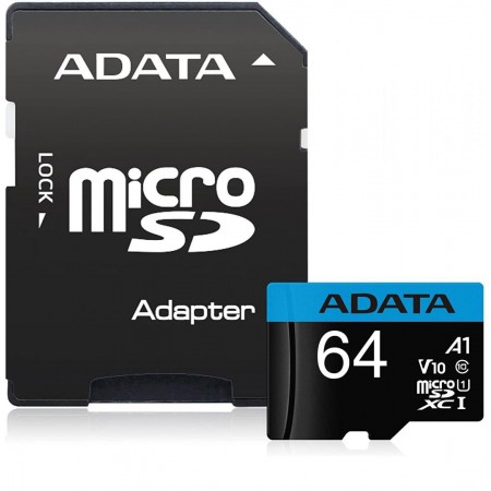 Card de Memorie MicroSDXC Adata Premier, 64GB, Class 10, cu adaptor