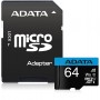 Card de Memorie MicroSDXC Adata Premier, 64GB, Class 10, cu adaptor