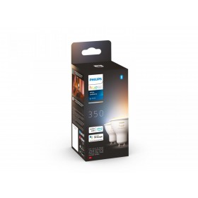 2 Becuri LED inteligente Philips Hue Spot, Bluetooth, GU10, 5W (35W), 350 lm, lumina alba (2200-6500K)