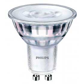 Bec LED Philips Classic, EyeComfort, GU10, 4.9W (65W), 460 lm, lumina calda (3000K)