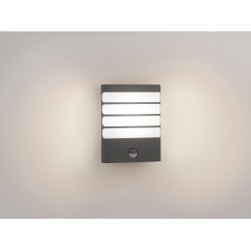 Aplica LED pentru exterior cu senzor de miscare Philips Raccoon, 3W (30W), 400 lm, lumina calda (2700K), IP44, 75x162x205mm, Ant